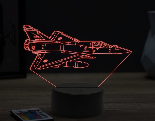 Beling 3D lampa, Mirage 2000,16 farebná ULA57