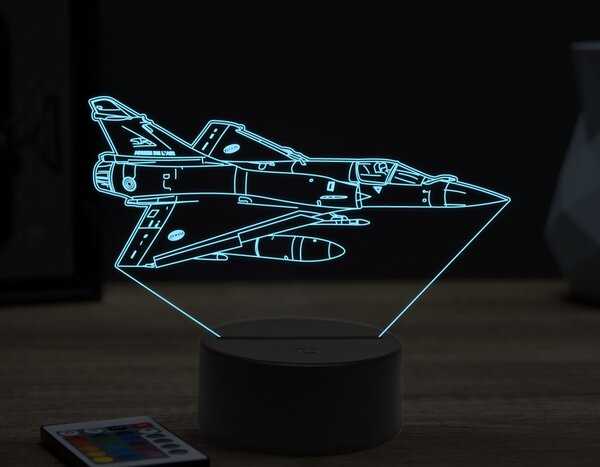 Beling 3D lampa, Mirage 2000,16 farebná ULA57