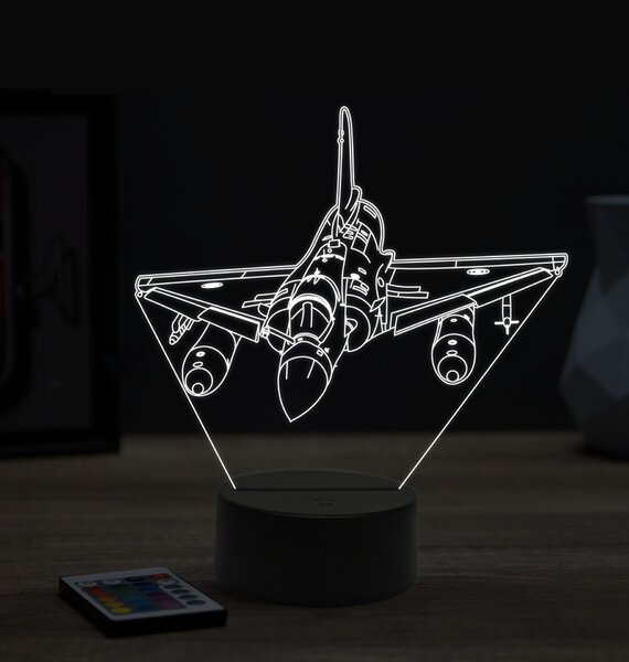 Beling 3D lampa, Mirage 2000,16 farebná ULA56