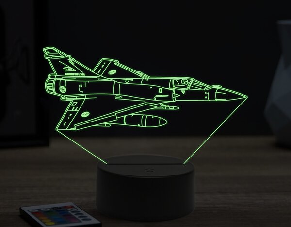 Beling 3D lampa, Mirage 2000,16 farebná ULA57