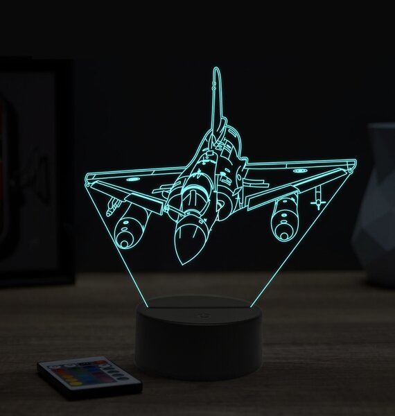 Beling 3D lampa, Mirage 2000,16 farebná ULA56