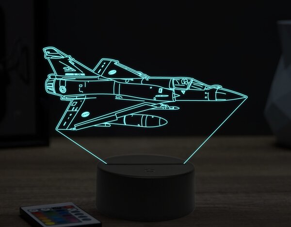 Beling 3D lampa, Mirage 2000,16 farebná ULA57