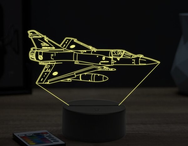 Beling 3D lampa, Mirage 2000,16 farebná ULA57