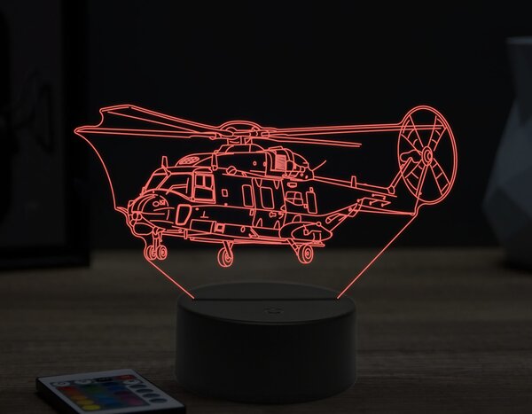 Beling 3D lampa, NHIndustries NH90,16 farebná ULA59