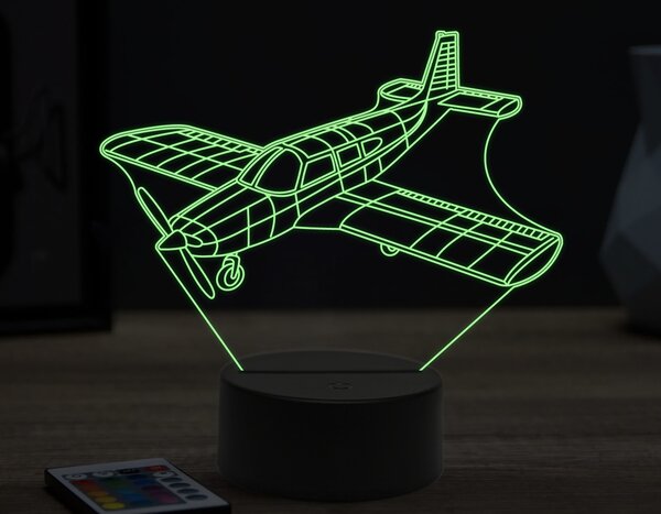 Beling 3D lampa, Piper PA-28,16 farebná ULA60