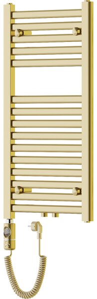 Mexen Hades, elektrické vykurovacie teleso 800 x 400 mm, 300 W, zlatá lesklá, W104-0800-400-2300-50