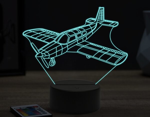 Beling 3D lampa, Piper PA-28,16 farebná ULA60