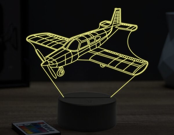 Beling 3D lampa, Piper PA-28,16 farebná ULA60