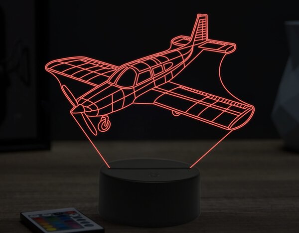 Beling 3D lampa, Piper PA-28,16 farebná ULA60