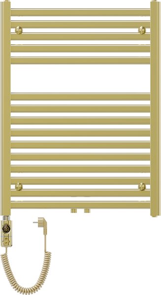 Mexen Hades, elektrické vykurovacie teleso 800 x 600 mm, 600 W, zlatá lesklá, W104-0800-600-2600-50