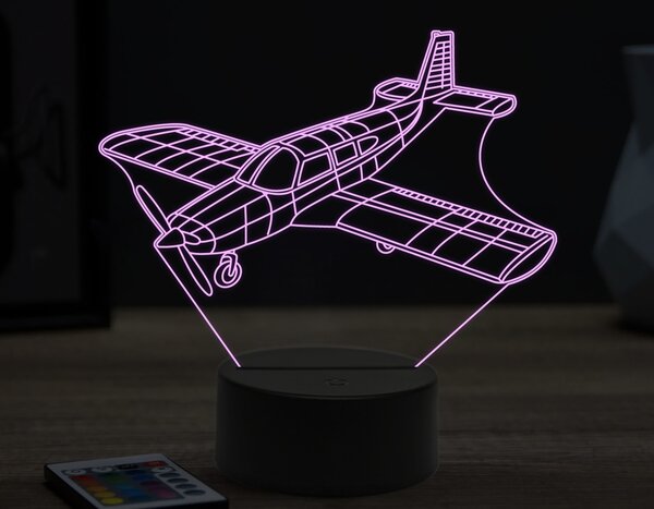 Beling 3D lampa, Piper PA-28,16 farebná ULA60