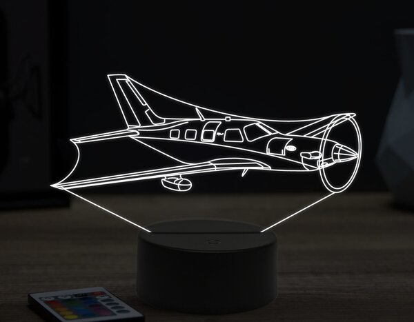 Beling 3D lampa,Piper Meridian M500 ,16 farebná ULA61
