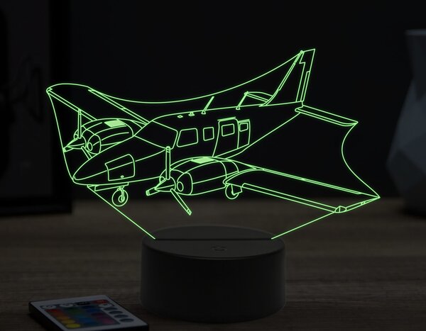 Beling 3D lampa,Piper pa 34,16 farebná ULA62