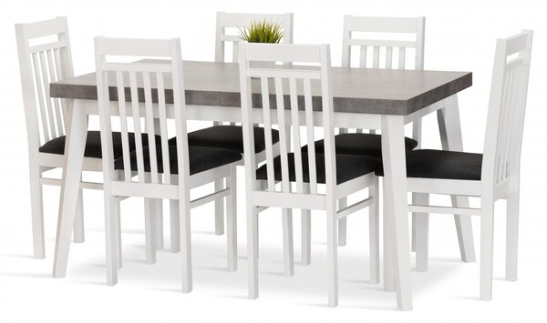 Jedálenská zostava TABITA stôl + 6 stoličiek