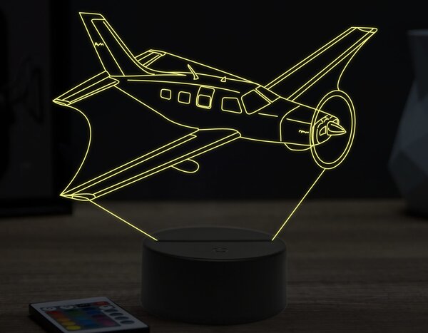 Beling 3D lampa,Piper pa 46,16 farebná ULA63