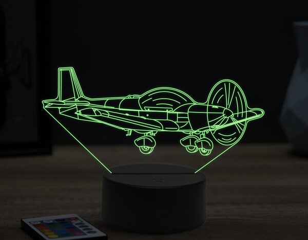 Beling 3D lampa,privátne lietadlo,16 farebná ULA66