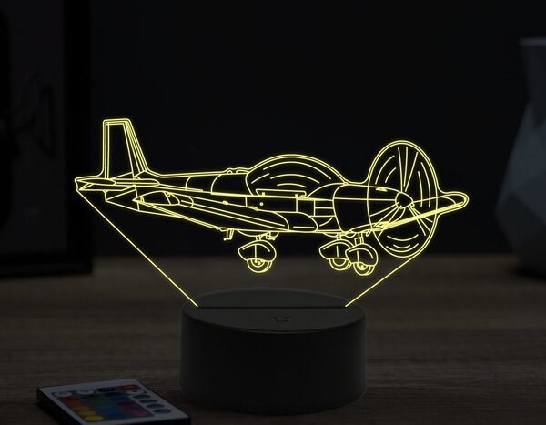 Beling 3D lampa,privátne lietadlo,16 farebná ULA66