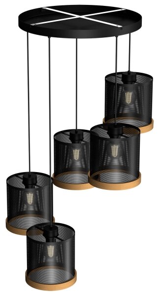 Luster na lanku BERIL 5xE27/60W/230V