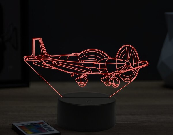 Beling 3D lampa,privátne lietadlo,16 farebná ULA66