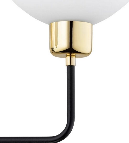 Argon 8032 - Nástenná lampa RAVELLO 1xE14/15W/230V čierna/zlatá