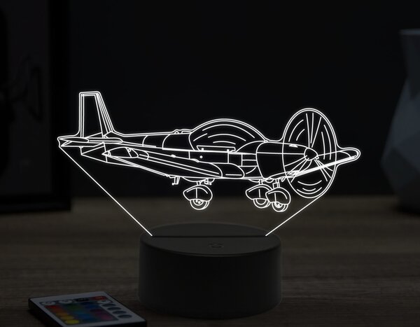 Beling 3D lampa,privátne lietadlo,16 farebná ULA66