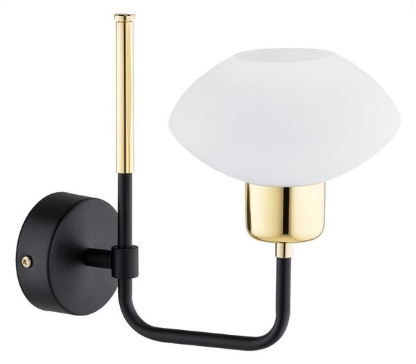 Argon 8032 - Nástenná lampa RAVELLO 1xE14/15W/230V čierna/zlatá