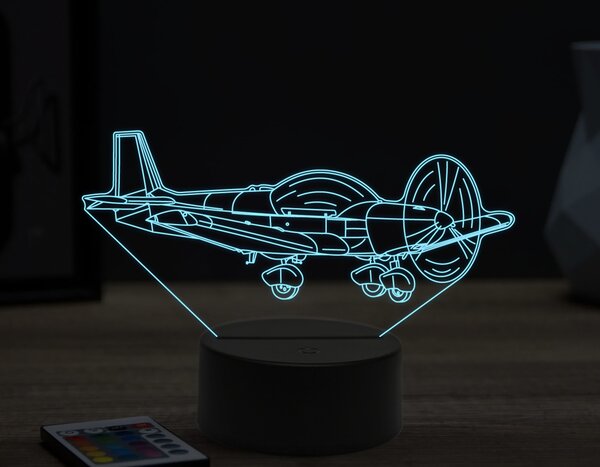 Beling 3D lampa,privátne lietadlo,16 farebná ULA66