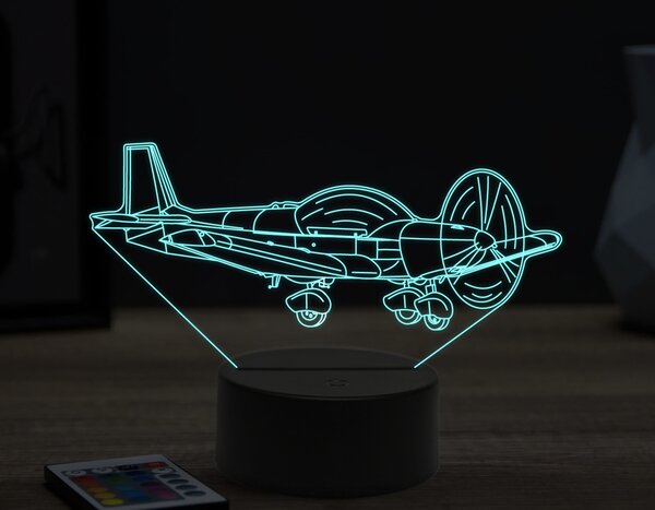 Beling 3D lampa,privátne lietadlo,16 farebná ULA66