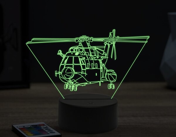 Beling 3D lampa,SA 321 Super Frelon,16 farebná ULA69