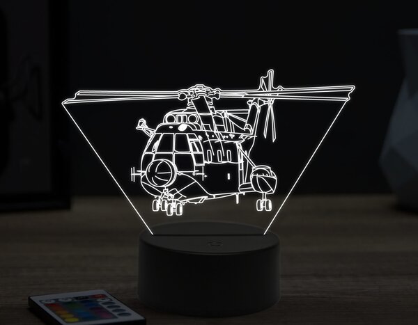 Beling 3D lampa,SA 321 Super Frelon,16 farebná ULA69