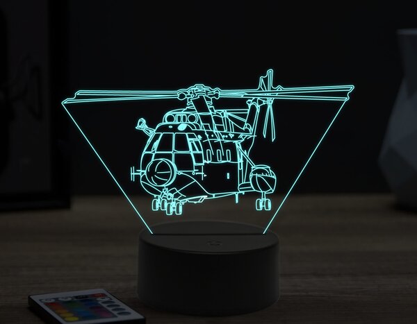 Beling 3D lampa,SA 321 Super Frelon,16 farebná ULA69