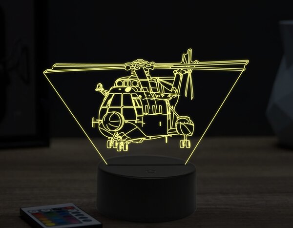 Beling 3D lampa,SA 321 Super Frelon,16 farebná ULA69