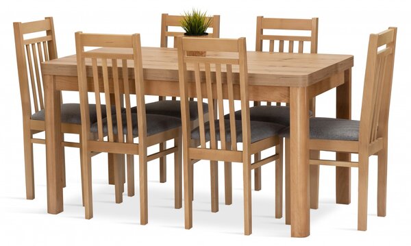 Jedálenská zostava MARIA stôl + 6 stoličiek