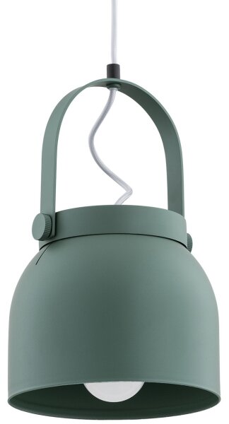 Argon 8283 - Luster na lanku LOGAN 1xE27/15W/230V pr. 20 cm zelená