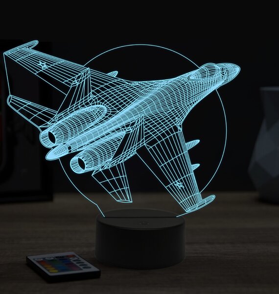 Beling 3D lampa,Su-35,16 farebná ULA74