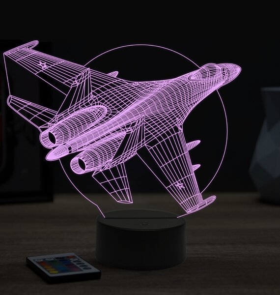 Beling 3D lampa,Su-35,16 farebná ULA74