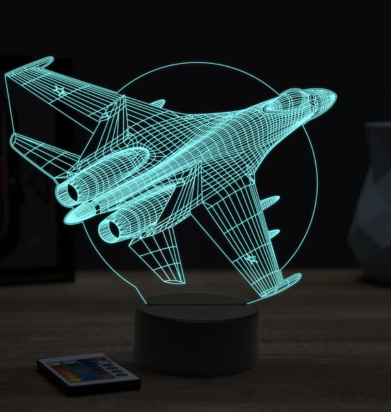 Beling 3D lampa,Su-35,16 farebná ULA74