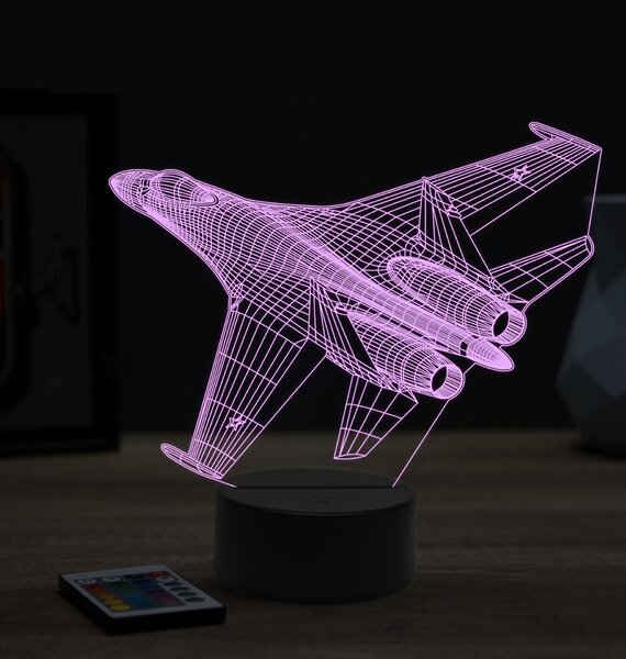 Beling 3D lampa,Sukhoi Su-35,16 farebná ULA73