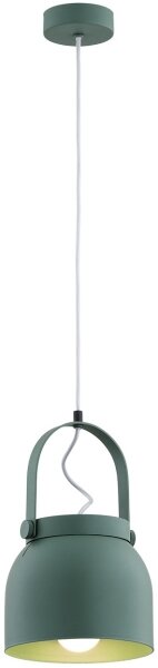 Argon 8283 - Luster na lanku LOGAN 1xE27/15W/230V pr. 20 cm zelená