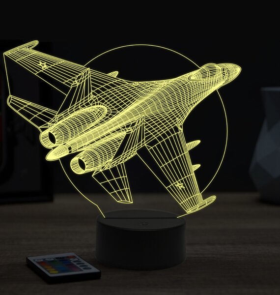 Beling 3D lampa,Su-35,16 farebná ULA74