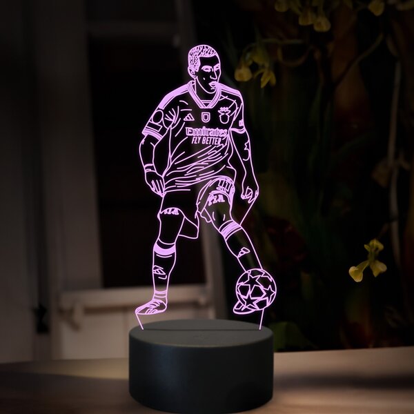 Beling 3D lampa,Ángel Fabián Di María, futbalový darček ,farebná TZ12