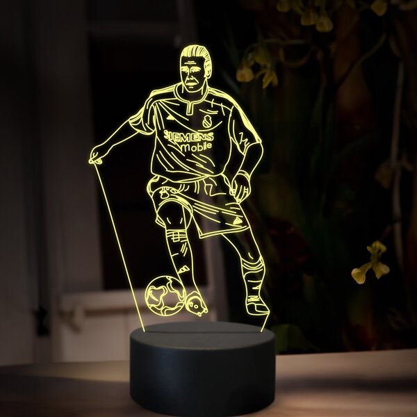 Beling 3D lampa,David Backham, futbalový darček,16 farebná TZ10