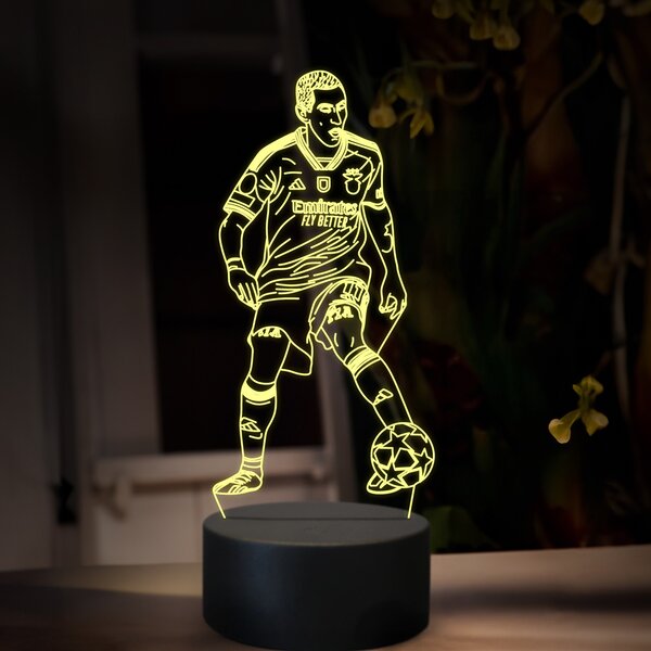 Beling 3D lampa,Ángel Fabián Di María, futbalový darček ,farebná TZ12