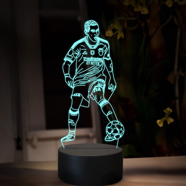 Beling 3D lampa,Ángel Fabián Di María, futbalový darček ,farebná TZ12
