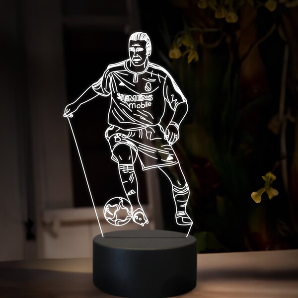 Beling 3D lampa,David Backham, futbalový darček,16 farebná TZ10