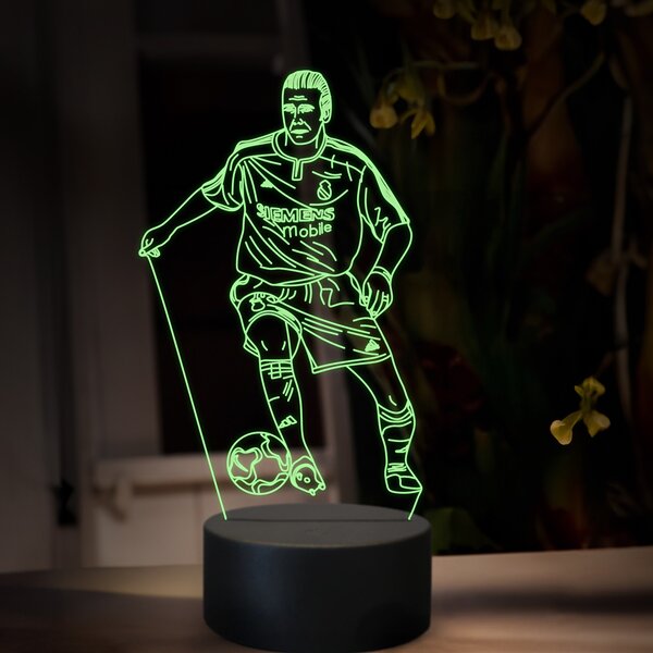 Beling 3D lampa,David Backham, futbalový darček,16 farebná TZ10