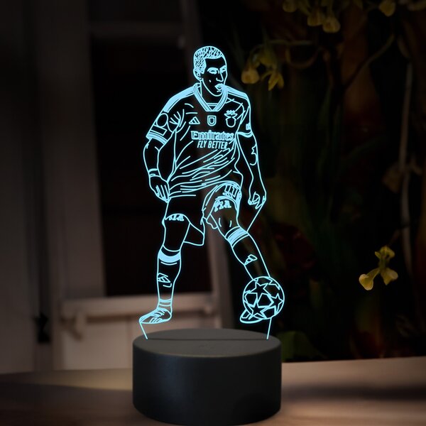 Beling 3D lampa,Ángel Fabián Di María, futbalový darček ,farebná TZ12