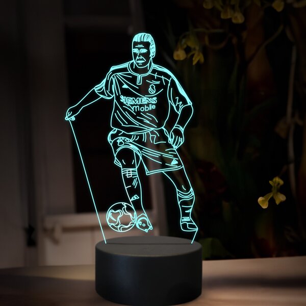 Beling 3D lampa,David Backham, futbalový darček,16 farebná TZ10