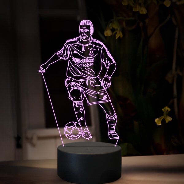 Beling 3D lampa,David Backham, futbalový darček,16 farebná TZ10