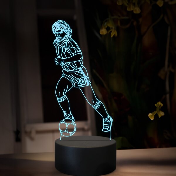 Beling 3D lampa,Diego Maradona,futbalový darček ,16 farebná TZ11